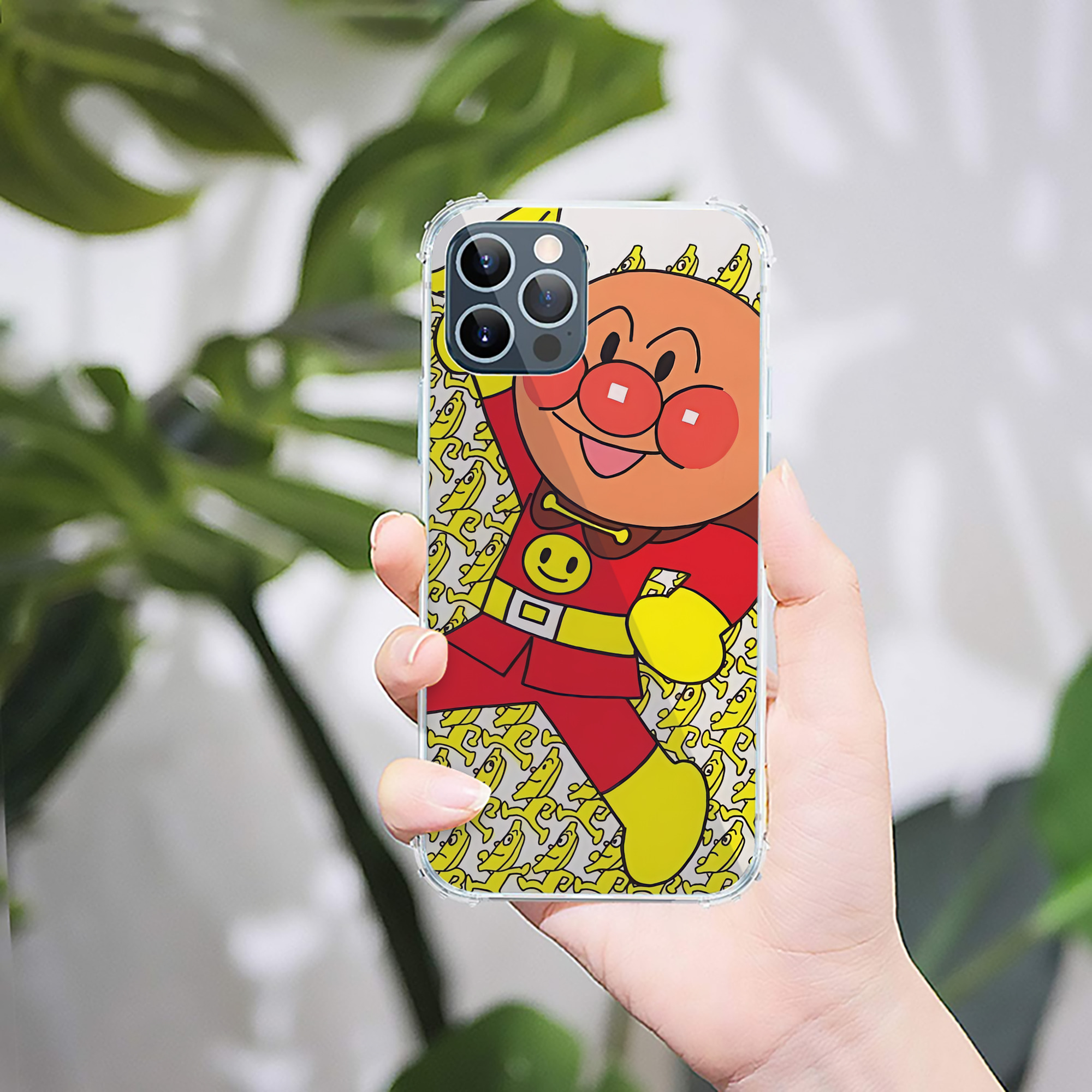 （画像用） アンパンマン Anpanman 【iPhone 12シリーズ対応】透明スマホケース（クリアソフトケース）